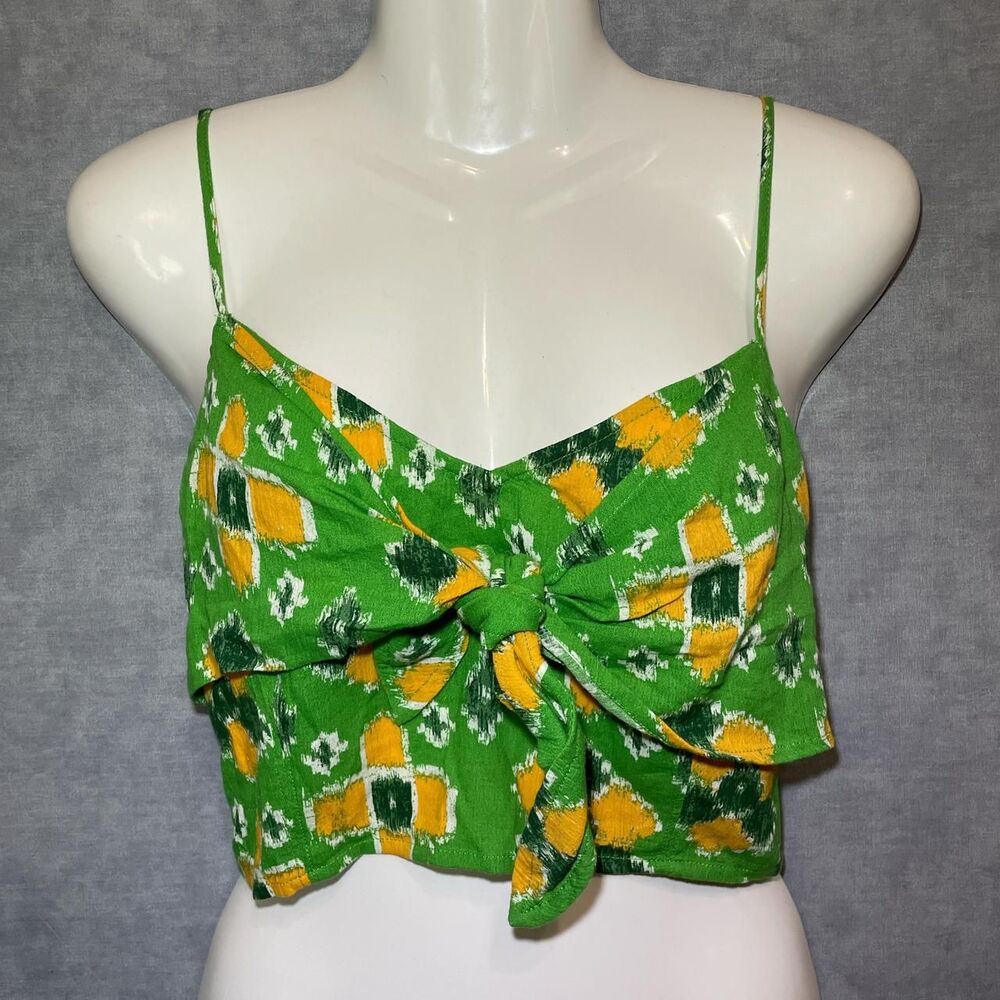 Aerie tie-front crop tank